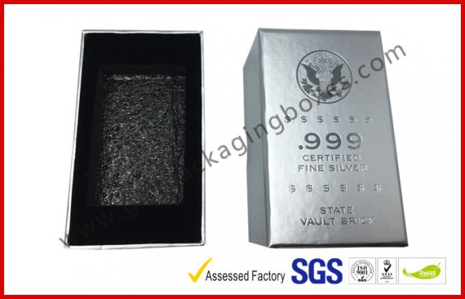 free sample silver hot stamping promotion gift boxes for