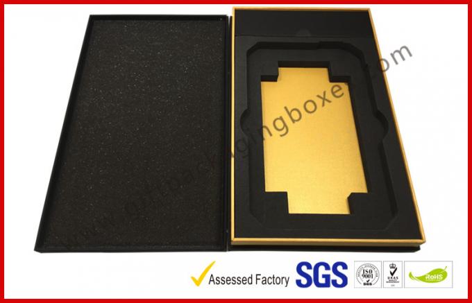 electronics packaging matt black special paper gift box for