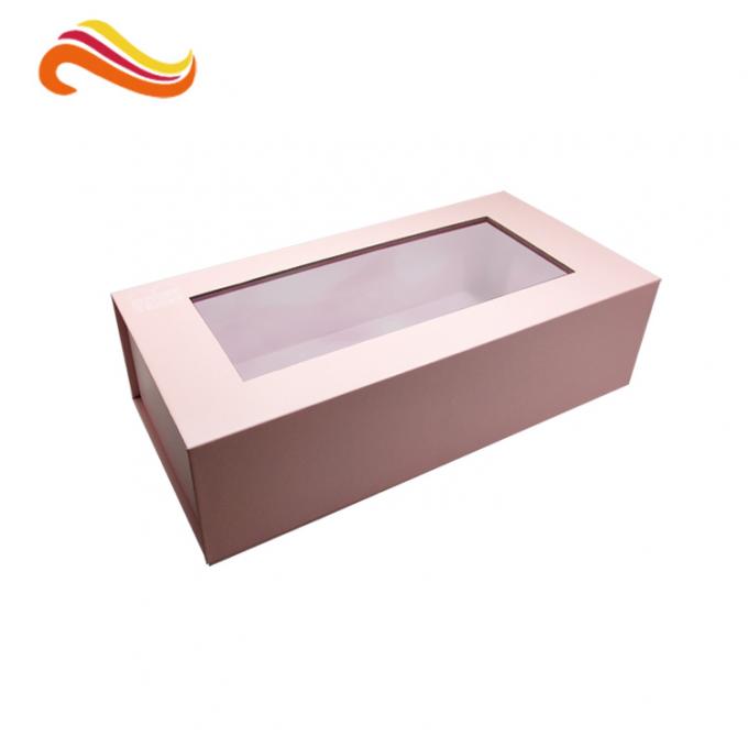 Bestyle Custom Paper Packaging Box With Window Magnetic Closure Gift Box