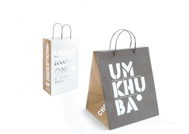 UV Coating Paper Shopping Bag For Clothes Packaging, Personalized Custom Paper Gift Bags