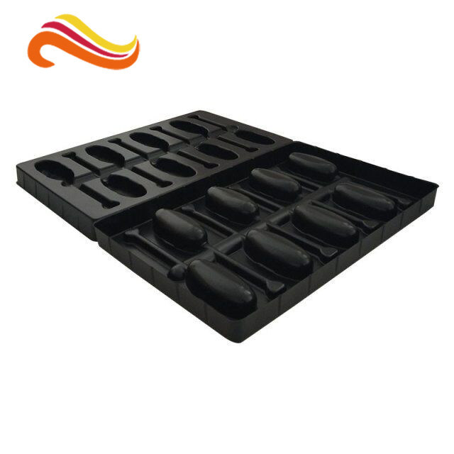 Recyclable Electronic Component Packages Black PET/PVC/PS Large Plastic