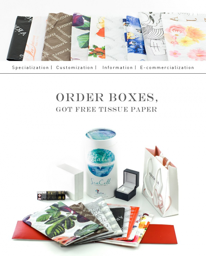 CMYK Color Apparel Biodegradable Tissue Wrapping Paper