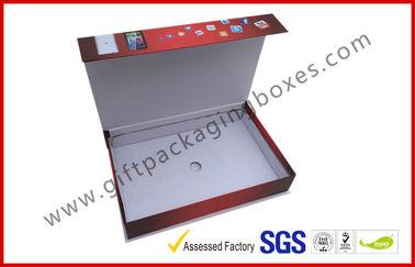 Smart Phone Magnetic Packaging Boxes , UV Coated Mobile Phone Box Packaging