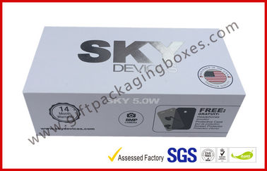 Cardboard Electronic Packaging Rigid Gift Boxes with Silver Printing