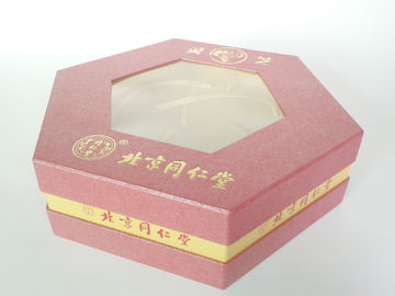 Hexagon Shape Personalized Rigid Gift Boxes, Luxury Food Packaging Box For Festival Gift