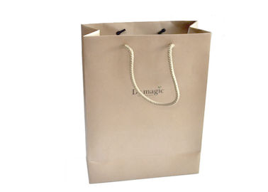 Card Paper Packaging Bags With Handles, Promotional Paper Shopping Bags For Store