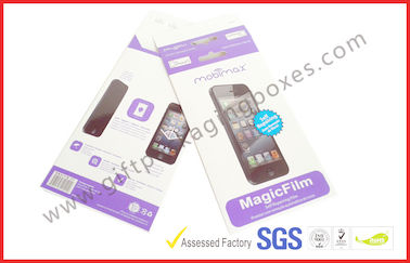 Custom Card Board Packaging For Iphone Protection Film, Hot-Stamping Paper Card Packaging