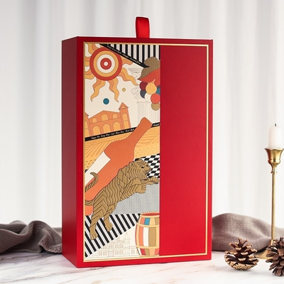 New Year Red Wine Gift Box Double Universal Zodiac Lafite Double Gift Box