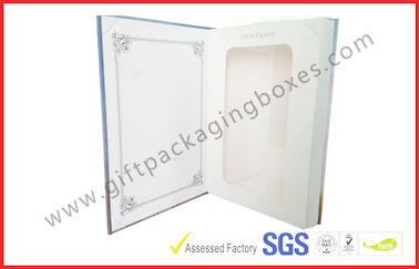Square Colorful 1200G Grey Board Gift Packaging Boxes , Offset Printed Bookshape Gift Packaging Boxes