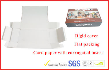 1000g Grey Rigid Board Folding Magnetic Gift Packaging Boxes , Offset Printed Pen Gift Packaging Boxes
