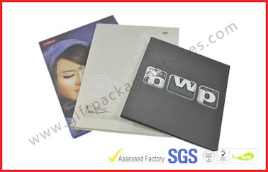 Rectangle Book Shape Hard Cover Gift Packaging Boxes , Offset Printed CD Holder Gift Packaging Boxes