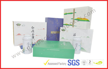 Offset printed Tea / Moon Cake Gift Packaging Box , Customized 157g Printing Paper Gift Packaging Boxes