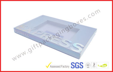 Silver Envelope Card Board Packaging Boxes , Clear Plastic Sleeve Screen Protector Packaging