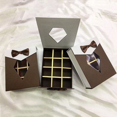 Chocolate Packaging Box Candy Snack Gift Pack Birthday 520 Valentine'S Day Bow Gift Box
