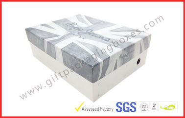 Customized Grey Board Lid and Base Apparel Gift Boxes for Dressing , Wedding Favour Packing Boxes
