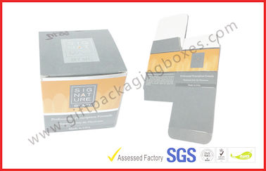 Cream Offset Printed Cosmetic Packaging Boxes , Foil Silver Logo Paper box for Eye Cream