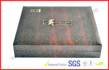 Sliver Foil Paper Handmade Luxury Gift Boxes With Custom Made Foil Logo