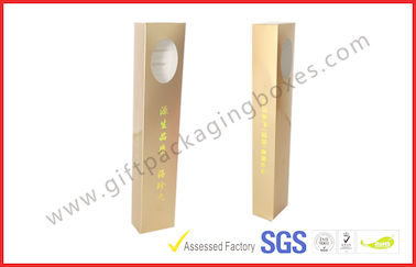 Long Incense Gold Gift Card Board Packaging Window For Incense Packet