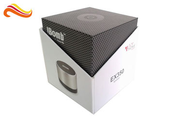 Rigid Mini Bluetooth Speaker Electronics Packaging , Hot Stamping Coated Paper Packaging With EVA Foam