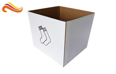 Plain Corrugated Shipping Boxes Fold - And - Tuck Construction Style With E Flute Material