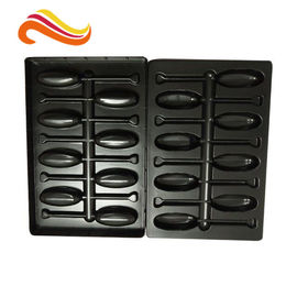Recyclable Electronic Component Packages Black PET/PVC/PS Large Plastic Tray
