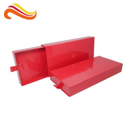 Handmade Glossy Lamination Gift Packaging Drawer Boxes durable With Hot Stamping