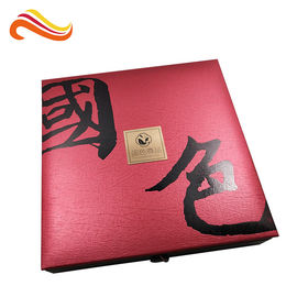 Handmade Afternoon Tea / Moon Cake Gift Chocolate Packaging Box , Hot stamping golden Chocolate Gift