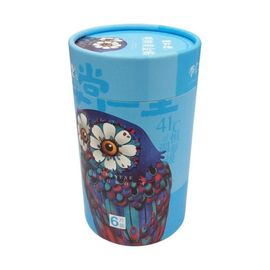 Cylindrical Paper Packaging Boxes Matt Lamination Printing With ROSH Approval