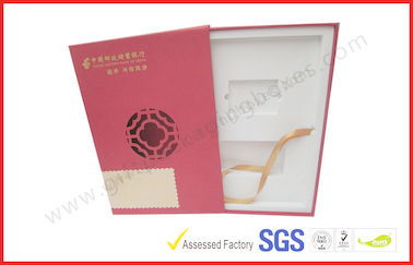 Square Business Gift Packaging Boxes Drawer Style with EVA Foam Packing