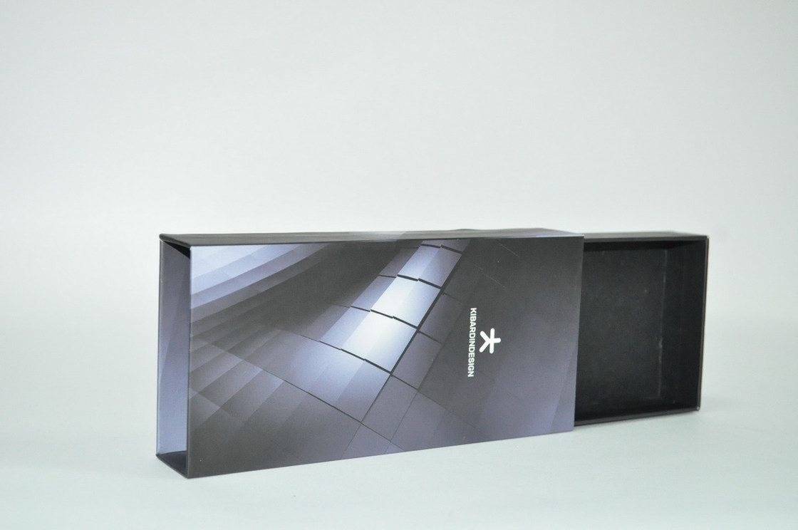 Luxury printing checked Paper board Gift Boxes , Factory price Drawer ...