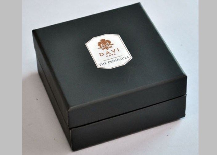 Black Luxury Rigid Gift Boxes With Embossed Logo, Unique Printed