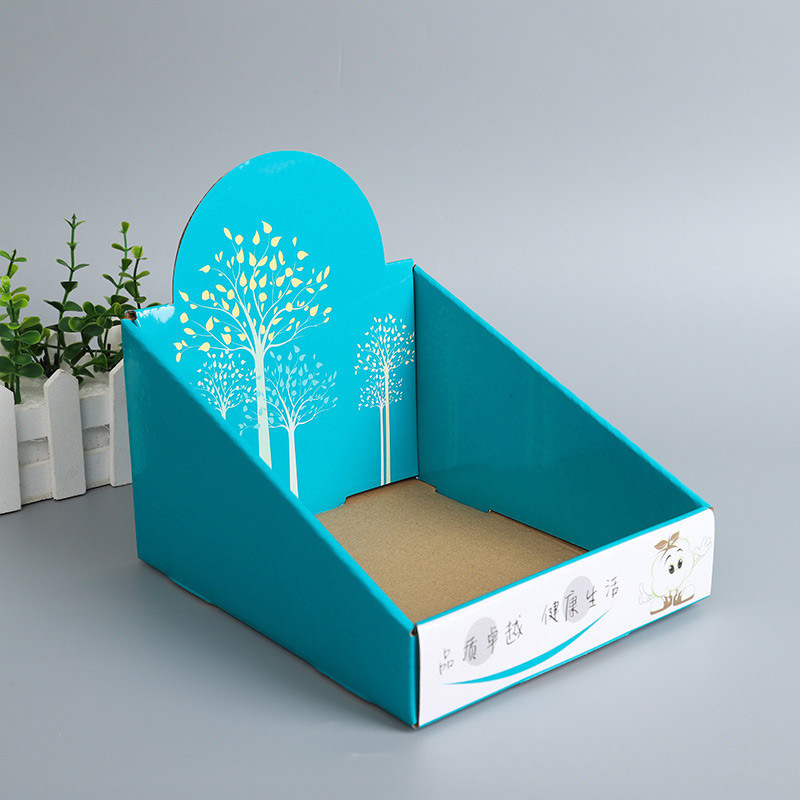 Color Printing Cosmetics Desktop Display Box Paper Corrugated Storage ...
