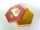 Hexagon Shape Elegant Rigid Gift Boxes, Luxury Food Packaging Box For Festival Gift