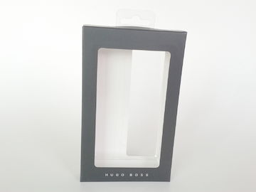 Fashion Card Board Packaging Box For Phone Case, Matt Lamination Black Paper Board Box