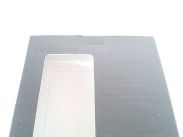 Fashion Card Board Packaging Box For Phone Case, Matt Lamination Black Paper Board Box