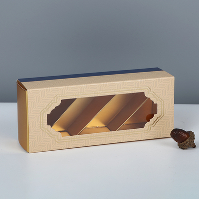 Custom Cardboard Window Chocolate Paper Packaging Boxes Clear Lid Boxes for Chocolate