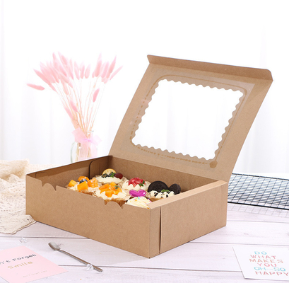 Bestyle Factory Price Wholesale Custom Printed Paperboard Clear Window Paper Cake Box Packaging