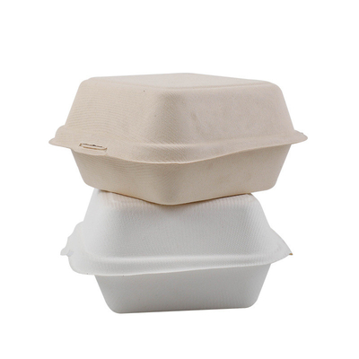 custom biodegradable sugar cane bagasse donut pastry cake packaging food container eco friendly sugarcane burger box