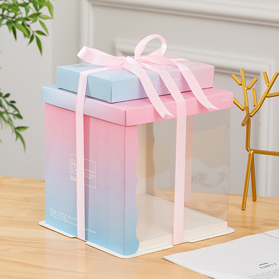 Bestyle Custom Printed Cake Packaging Box Papercard With Clear View