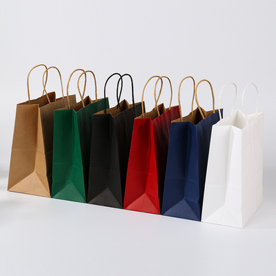 Recycled Paper Bags For Clothes Custom Logo Clothing Shopping Gift Jewelry Packaging