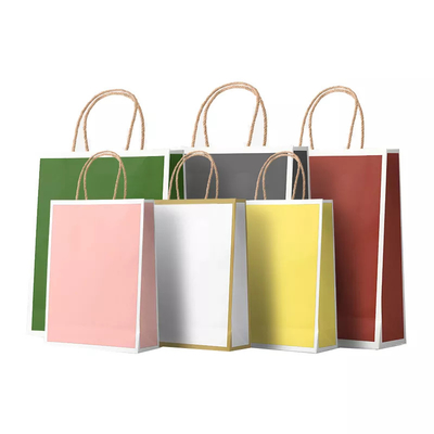 Recycled Paper Bags For Clothes Custom Logo Clothing Shopping Gift Jewelry Packaging