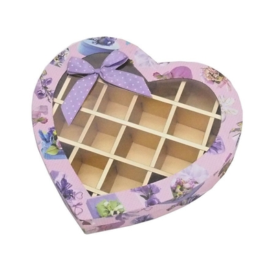 Luxury Heart Shaped Boxes Chocolate Explosion Gift Box With Dividers