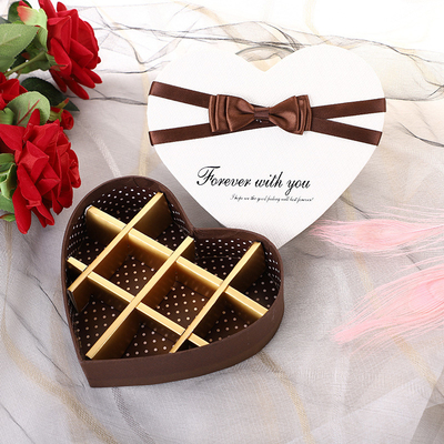 Luxury Heart Shaped Boxes Chocolate Explosion Gift Box With Dividers