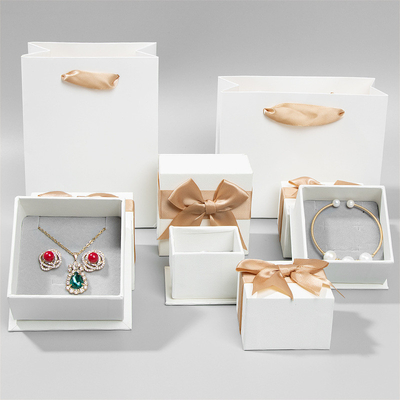 Soft Velvet Tray Jewelry Packaging Box Custom Design Rigid Paper Board