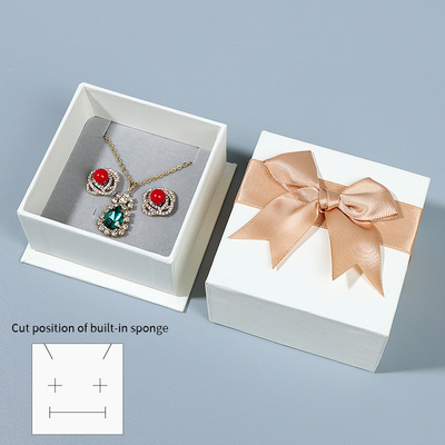 Soft Velvet Tray Jewelry Packaging Box Custom Design Rigid Paper Board