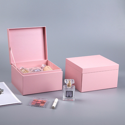 Double Layer Drawer Type Cosmetic Packing Box Rigid Recyclable Customized