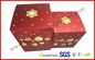 Foldable Corrugated Tin Package , Pop Up Decorative Christmas Gift Boxes With Lids