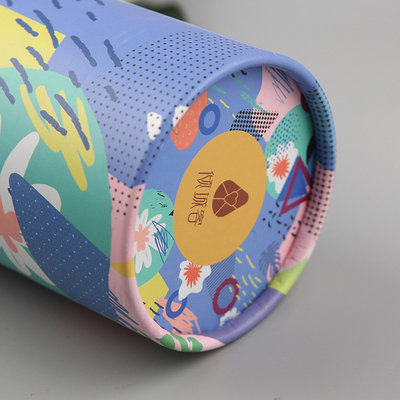 Cylinder Rigid Gift Boxes Customized Color Printing World Cover Oil Painting