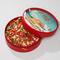 Portable Round Cardboard Box Holiday Gift High Grade Snacks Candy Storage Box With Hand