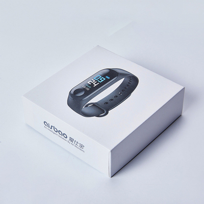 Smart Bracelet Electronics Packaging Box Paperboard Recycled Materials CMYK Color